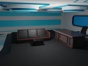 Студія ток-шоу 3D Модель