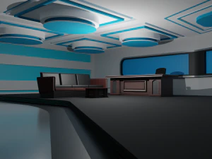 Студія ток-шоу 3D Модель