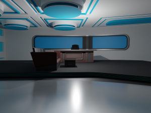 Talk Show Studio 3D Model