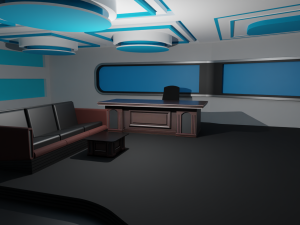 Talk Show Studio 3D Model