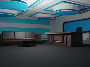 Talk Show Studio 3D Model