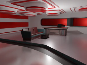 トークショースタジオ 3Dモデル