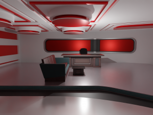 Talk Show Studio Modello 3D