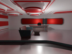 Talk Show Studio 3D Model