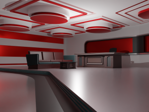 Talk Show Studio Modello 3D