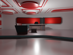 Talk Show Studio Modello 3D