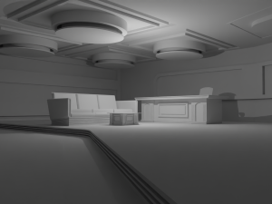 Talk Show Studio No Material Modelo 3D