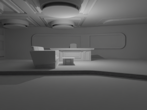 Talk Show Studio No Material Modelo 3D
