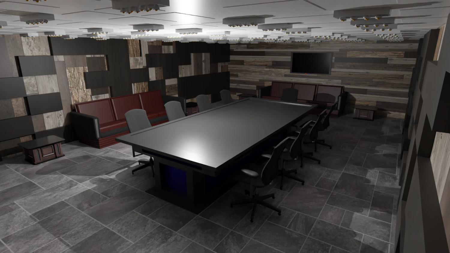 Conference Room 3D Model .c4d .max .obj .3ds .fbx .stl .blend
