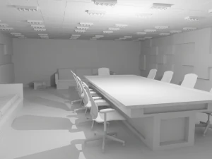 Sala de conferências sem material Modelo 3D
