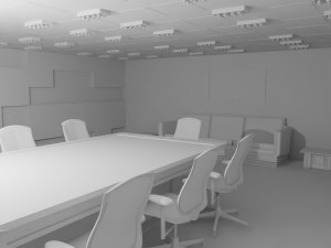 Conference Room No Material 3D 모델