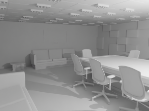 Conference Room No Material 3D 모델