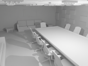 Conference Room No Material 3D 모델