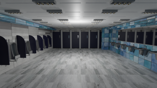 Restroom Interior Modelo 3D .c4d .max .obj .3ds .fbx .stl .blend 