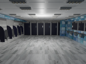 Restroom Interior 3D Model