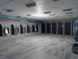 Restroom Interior Modelo 3D