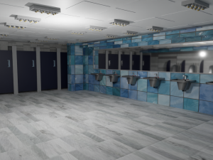 Restroom Interior Modelo 3D