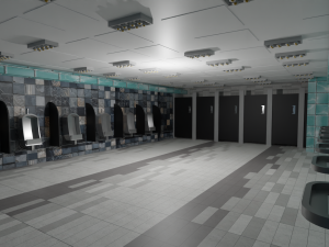 Restroom Interior 3D Model