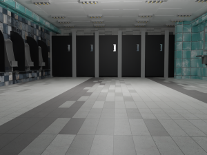 Restroom Interior 3D Model