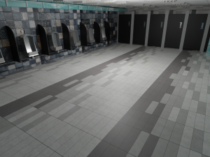 Restroom Interior 3D Model