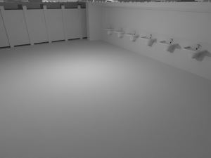 Restroom Interior No Material Modelo 3D