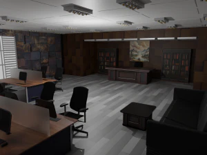 Interno dell'ufficio Modello 3D