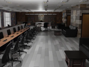 Interno dell'ufficio Modello 3D