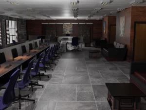 B&uuml;roinnenraum 3D Modell