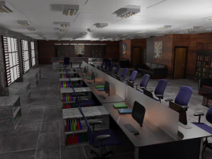 Office interior 3D Model