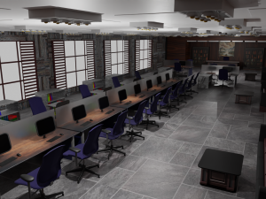 Office interior 3D 模型