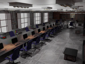 Office interior 3D Model