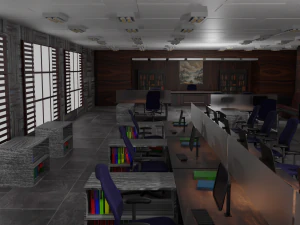Office interior 3D Model