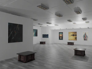 EXHIBITION HALL - art gallery 3D Model