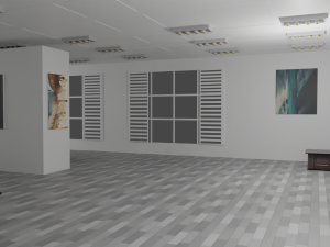 EXHIBITION HALL - art gallery 3D Model