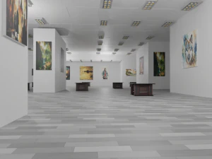 EXHIBITION HALL - art gallery 3D Model