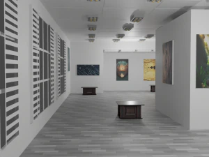 EXHIBITION HALL - art gallery 3D Model