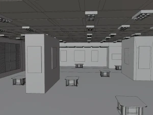 EXHIBITION HALL - art gallery 3D Model