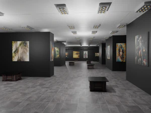 EXHIBITION HALL - art gallery 3D Model