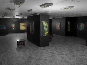 EXHIBITION HALL - art gallery 3D Model