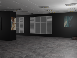 EXHIBITION HALL - art gallery 3D Model