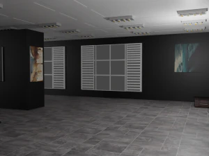 EXHIBITION HALL - art gallery 3D Model