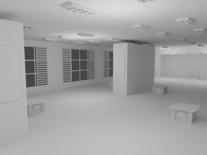 EXHIBITION HALL - No Material 3D 모델