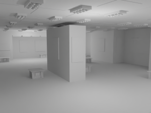 EXHIBITION HALL - No Material 3D 모델