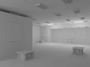 EXHIBITION HALL - No Material 3D 모델