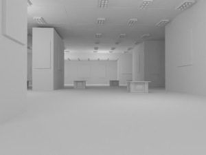 EXHIBITION HALL - No Material 3D 모델