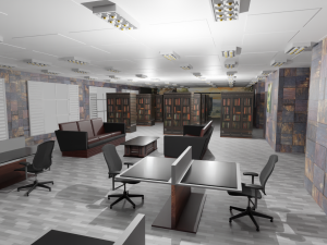 Library Interior 3D Модель