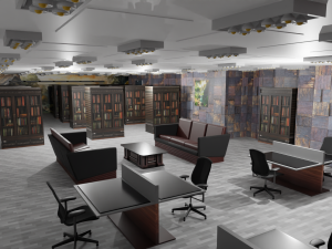 Library Interior Model 3D