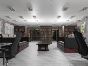 Library Interior 3D Model