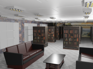 Library Interior Model 3D