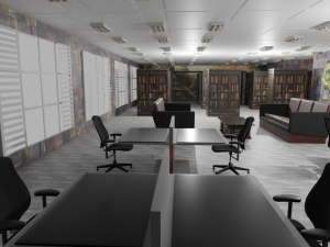 Library Interior Model 3D